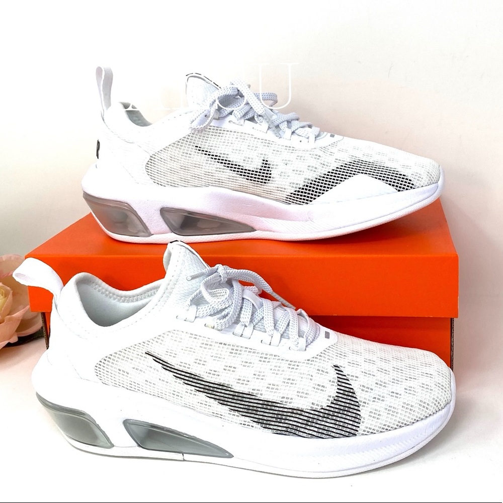 Nike Air Max Fly White Black Mtlc Silver W AUTHENT - Picture 2 of 8